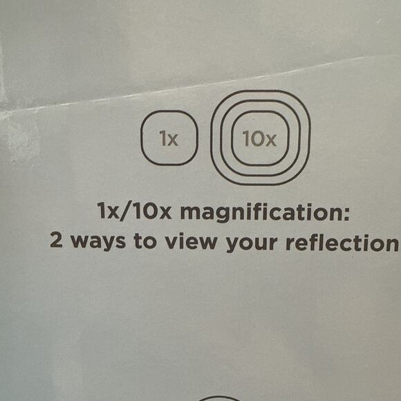 Conair Halo LED Rechargeable Double Sided Mirror 10x Magnification And Light new - Picture 3 of 6